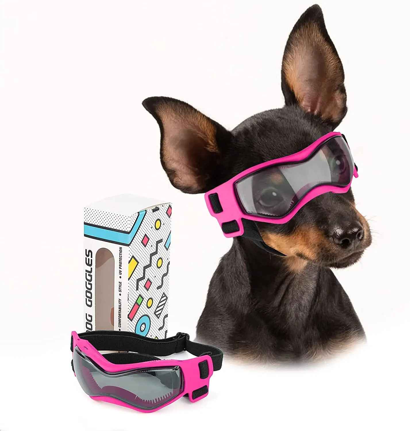 Dog Goggles for Small Breeds - Stylish Eye Protection