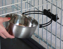 Midwest Snap'Y Fit Stainless Pet Bowl 10oz NoTip Crate Mount