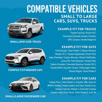 Waterproof Dog Car Seat Cover for SUVs - Backseat Protector - HuckMB Pet Supply