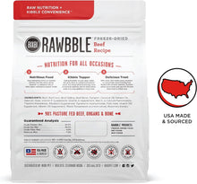 BIXBI Rawbble: 98% Beef Freeze Dried Dog Food, No Fillers - HuckMB Pet Supply