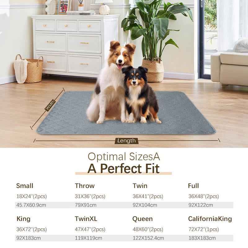 XAKING Washable Pet Pee Pads 2-Pack - Leak-Proof, Non-Slip
