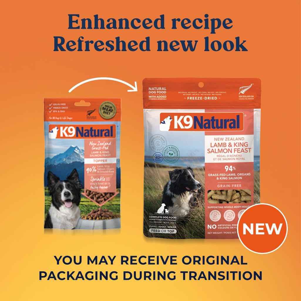 Grain-Free Freeze Dried Dog Food Topper: Lamb & Salmon