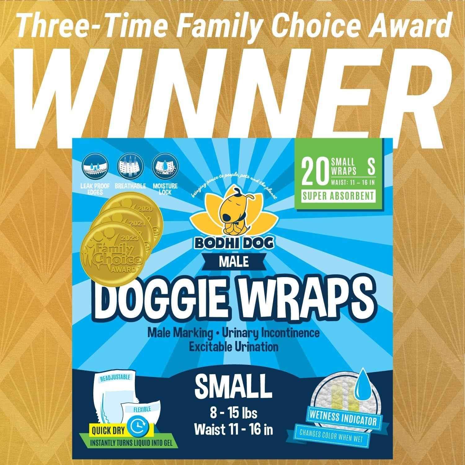 Leak-Proof Small Male Dog Diapers with Absorbent Comfort
