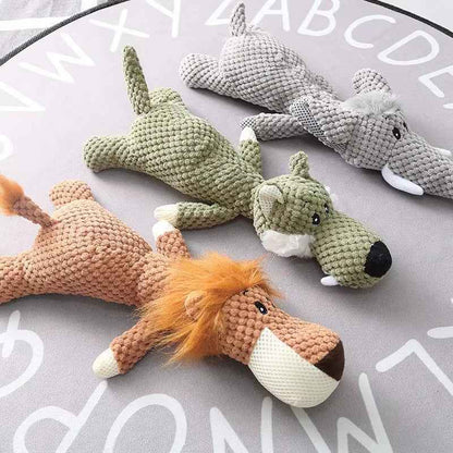 Interactive Squeaky Dog Toys for Teething