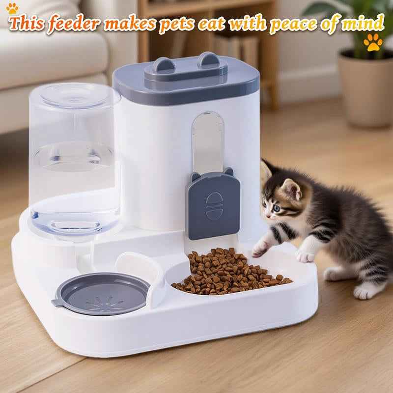 Automatic Cat Feeder and Water Dispenser Set