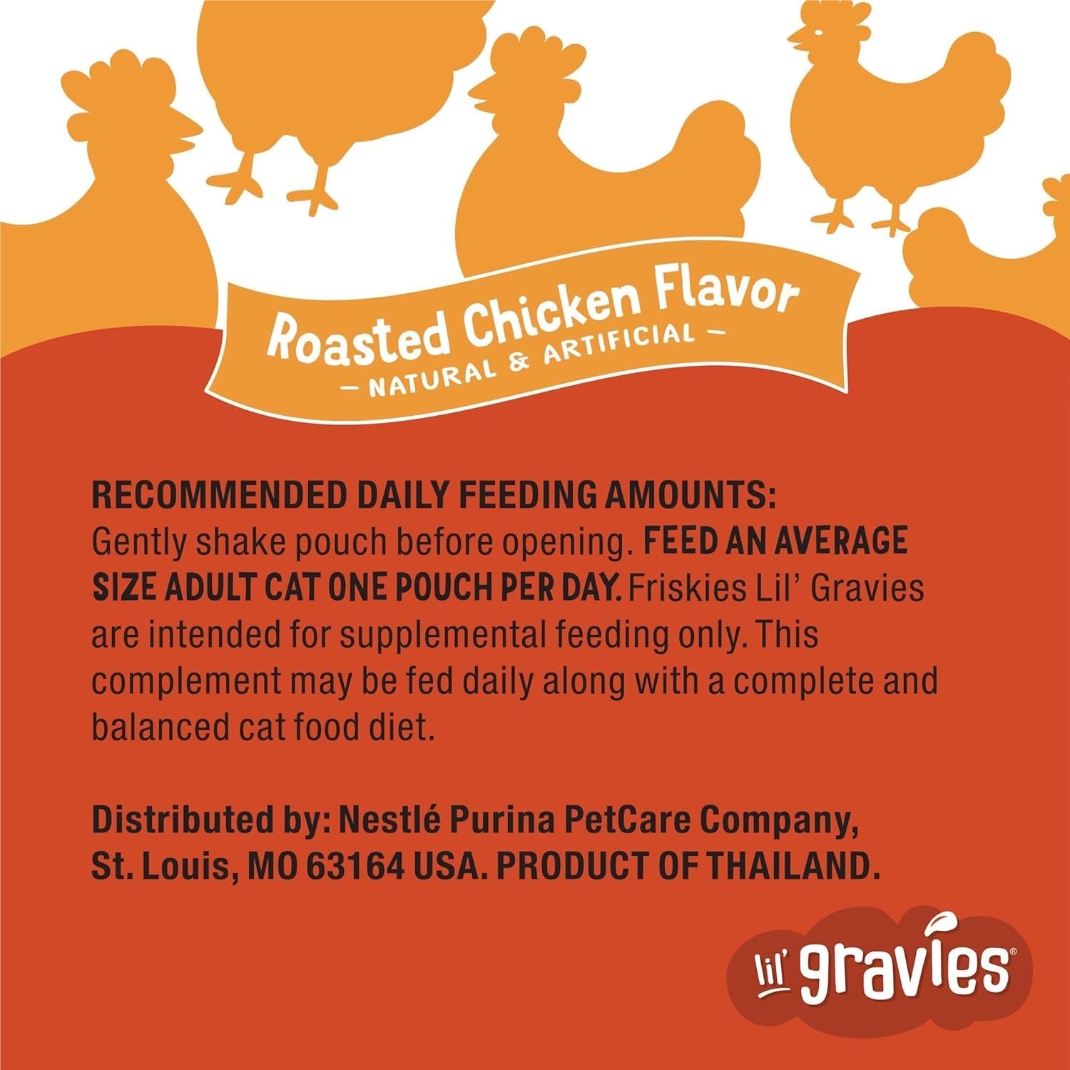 Friskies Roasted Chicken Cat Treats Pack - Gravy Pouches - HuckMB Pet Supply