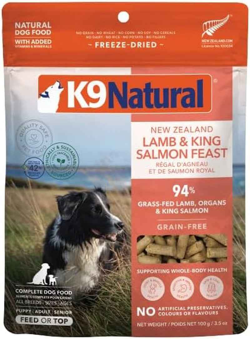 Grain-Free Freeze Dried Dog Food Topper: Lamb & Salmon