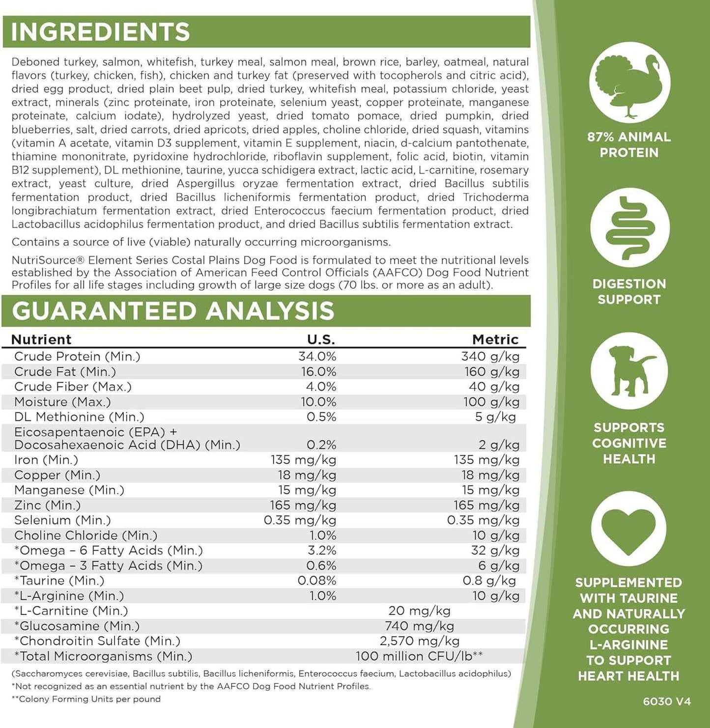 Nutrisource Element Series Coastal Plains Dry Dog Food