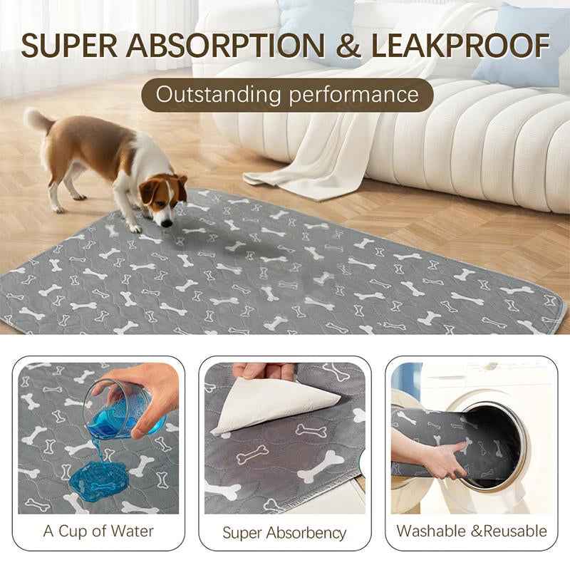 XAKING Washable Pet Pee Pads 2-Pack - Leak-Proof, Non-Slip