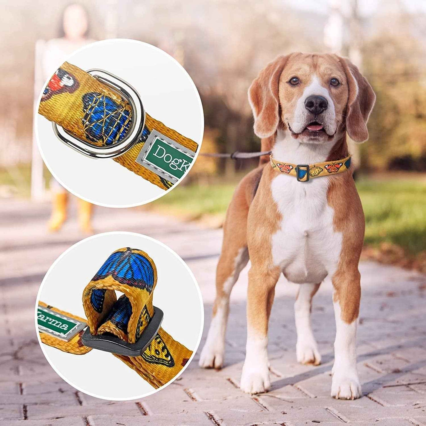 Classic American Flag Dog Collar - Adjustable & Durable