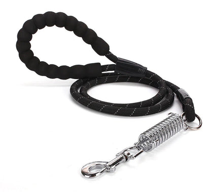 Pet Leash Reflective Nylon Spring Safety Tether Loop Rope - HuckMB Pet Supply