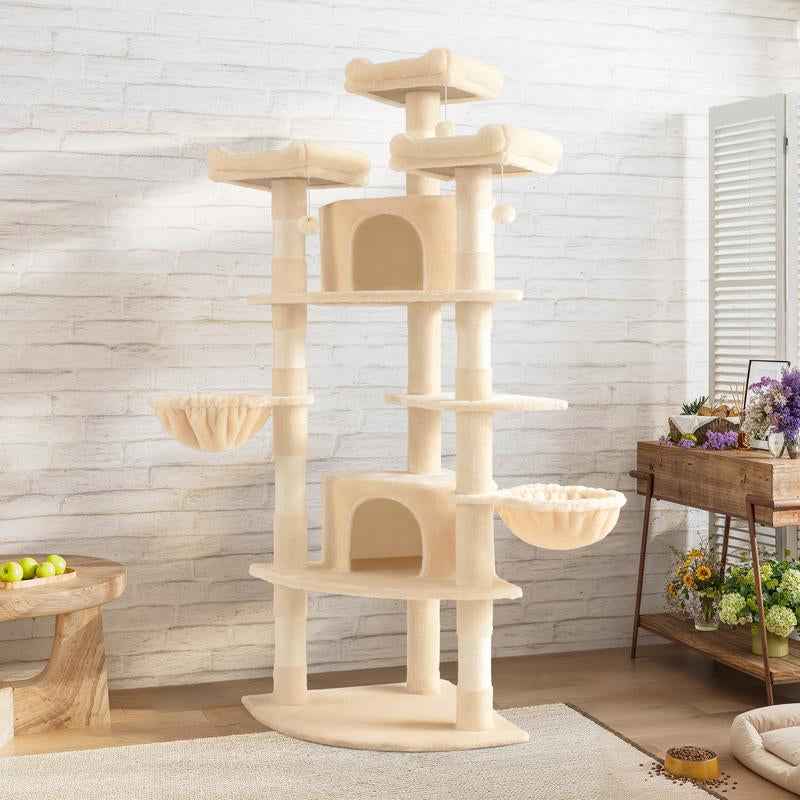 Corner Cat Tree Space Saver Indoor Cats