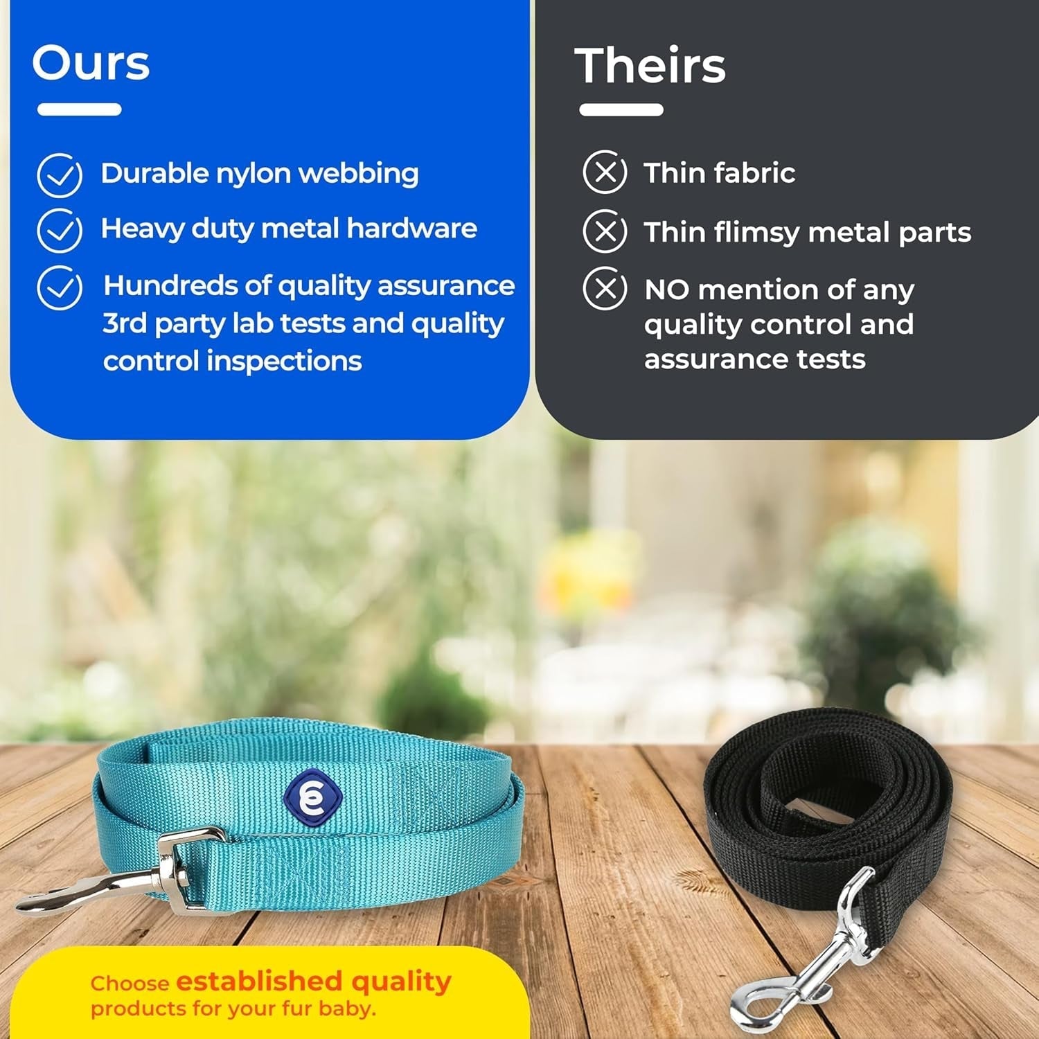 Durable Nylon Violet Dog Leash by Blueberry Pet Essentials - HuckMB Pet Supply