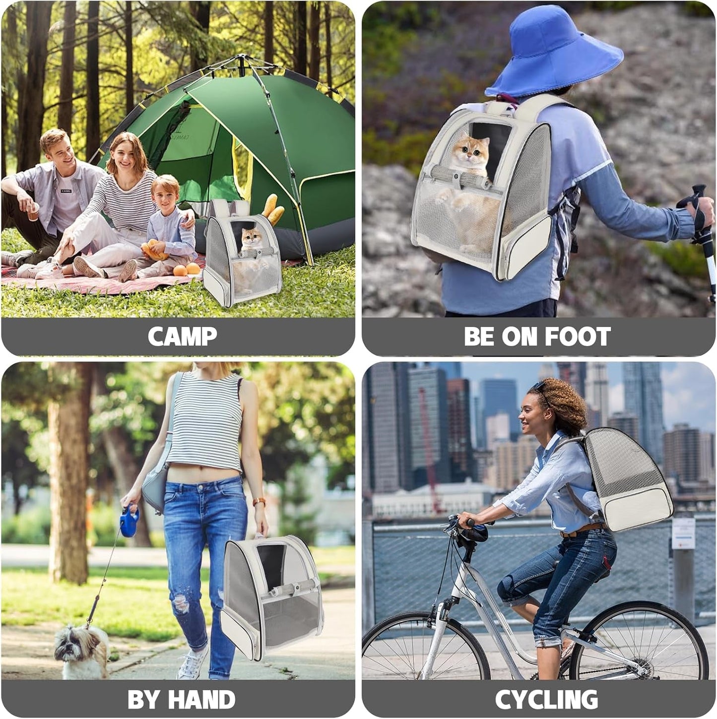 Airline Approved Pet Carrier Backpack -Ventilated for Travel - HuckMB Pet Supply