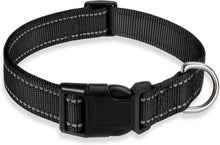Adjustable Reflective Dog Collar with Buckle Safety