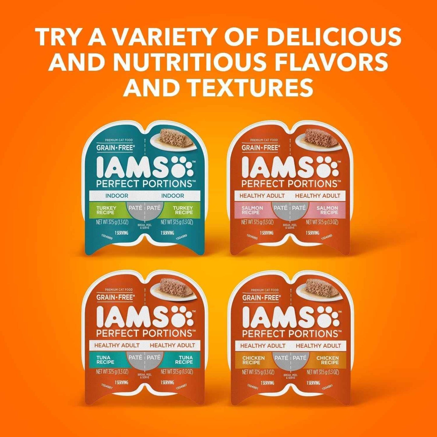 IAMS Grain Free Chicken Wet Cat Food Pate - Perfect Portions