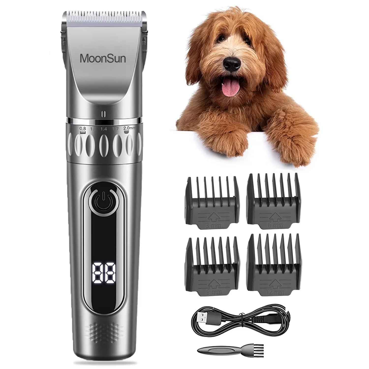 MoonSun Pet Clippers: Professional Home Grooming Kit