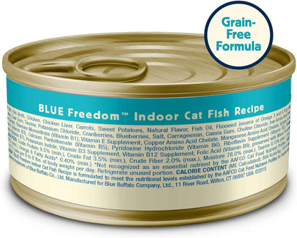 Blue Buffalo Grain-Free Fish Wet Cat Food -Natural Nutrition