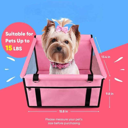 Pet Car Booster Seat for Small Dogs and Cats