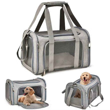 Portable Pet Travel Bag - Mesh Carrier for Cats & Dogs