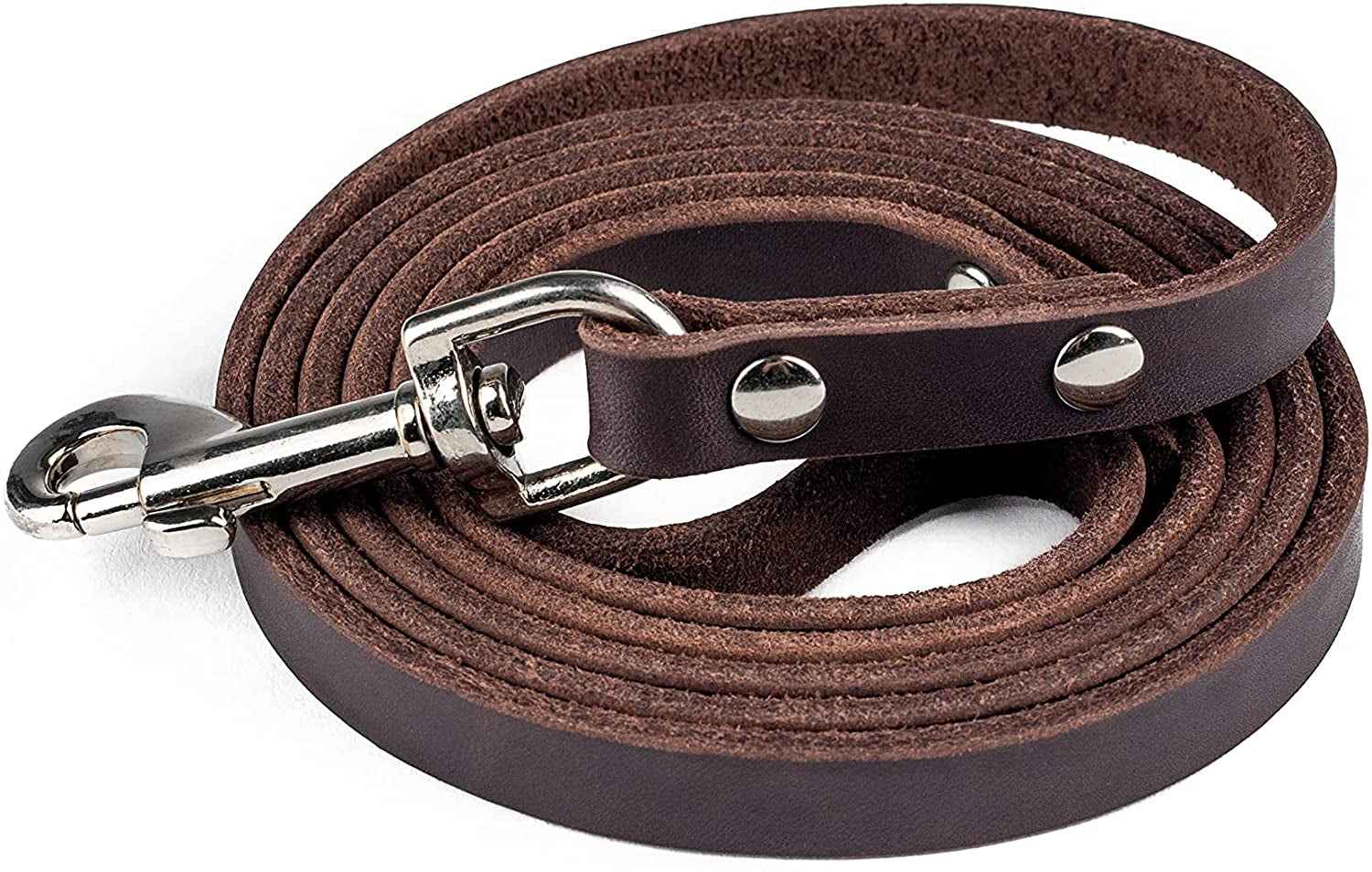 Genuine Leather Dog Leash - Durable, Stylish & All-Size Fit
