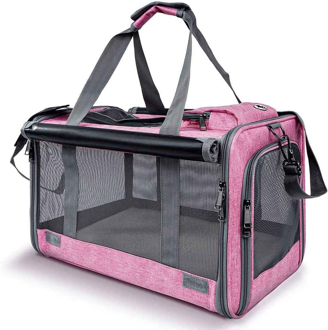Large Pet Carrier for Travel: Soft-Sided Cat & Dog Carrier