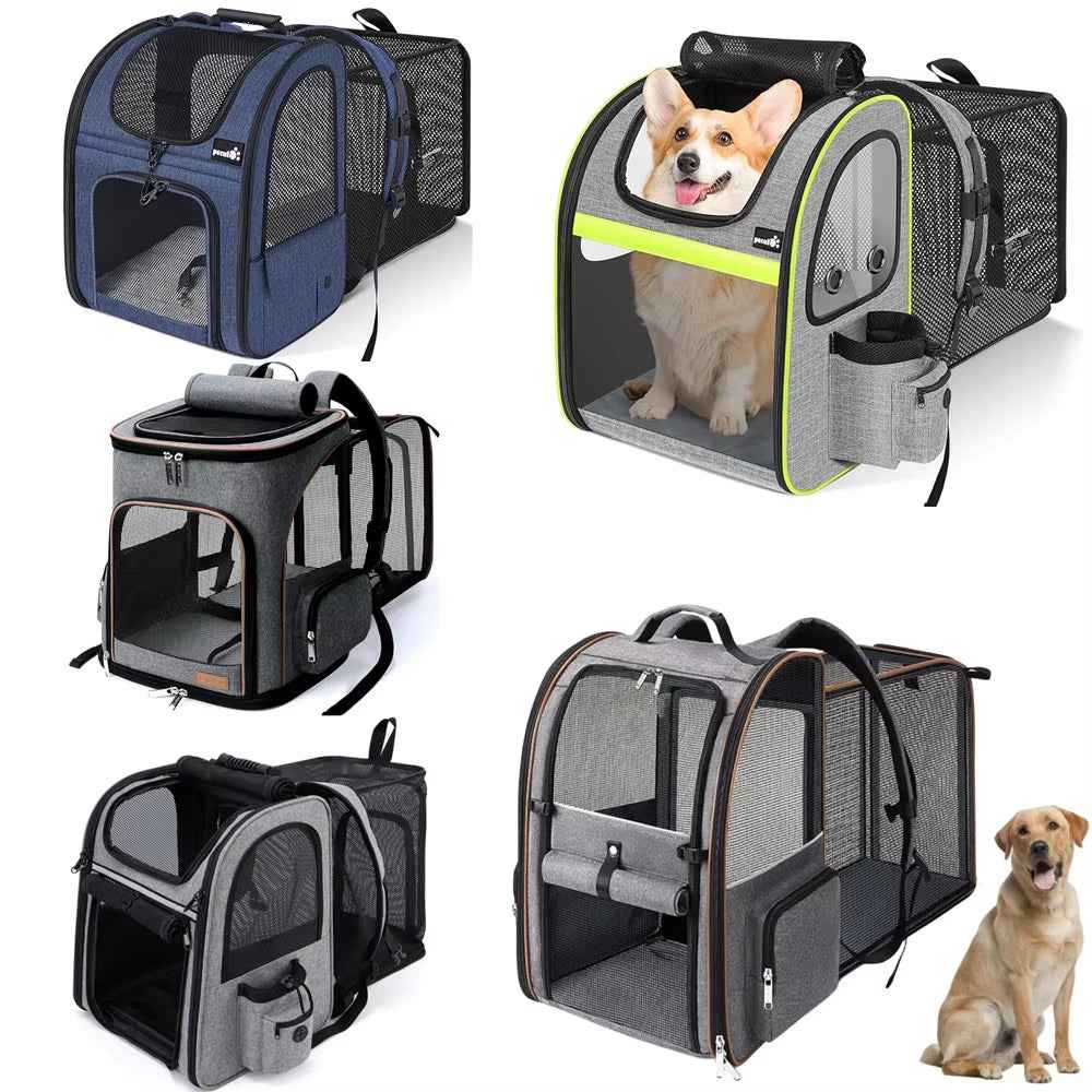 Durable Expandable Pet Backpack for Travel & Adventures