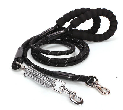 Pet Leash Reflective Nylon Spring Safety Tether Loop Rope - HuckMB Pet Supply