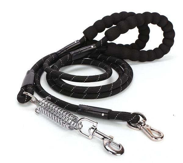 Pet Leash Reflective Nylon Spring Safety Tether Loop Rope - HuckMB Pet Supply