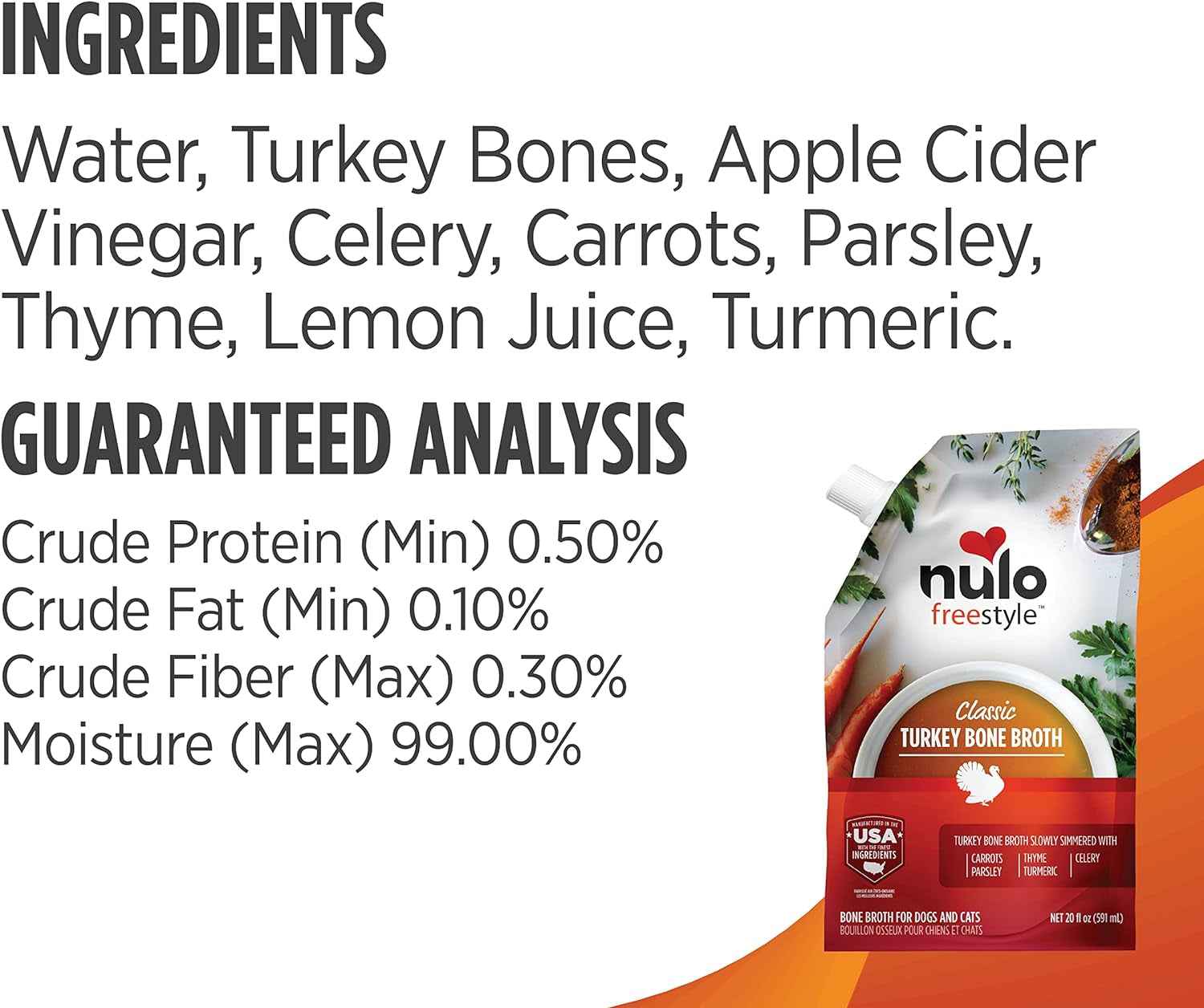Nulo Freestyle Bone Broth Topper - Boost Skin & Coat Health
