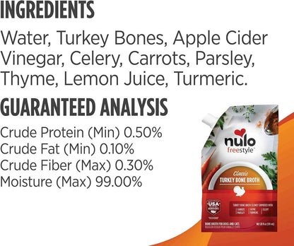 Nulo Freestyle Bone Broth Topper - Boost Skin & Coat Health