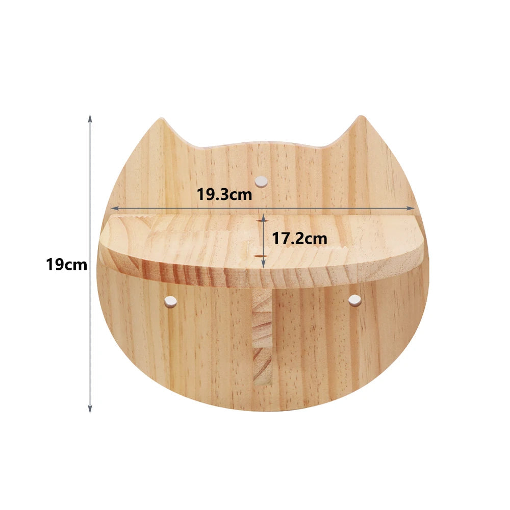 Cat Wall Shelves: Climbing Tower & Scratching Post Combo - HuckMB Pet Supply