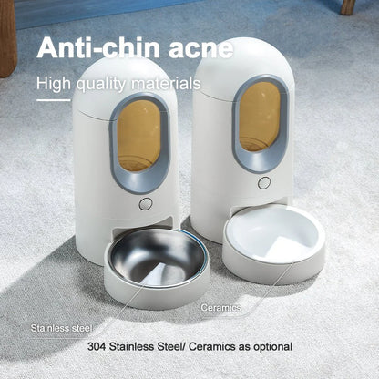 HEYBO Automatic Cat Feeder Timed Cat Food Dispenser Smart - HuckMB Pet Supply