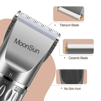 MoonSun Pet Clippers: Professional Home Grooming Kit