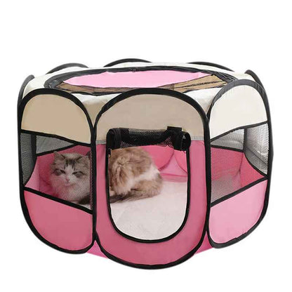 Foldable Pet Nest Tent: Secure Space for Cats & Dogs