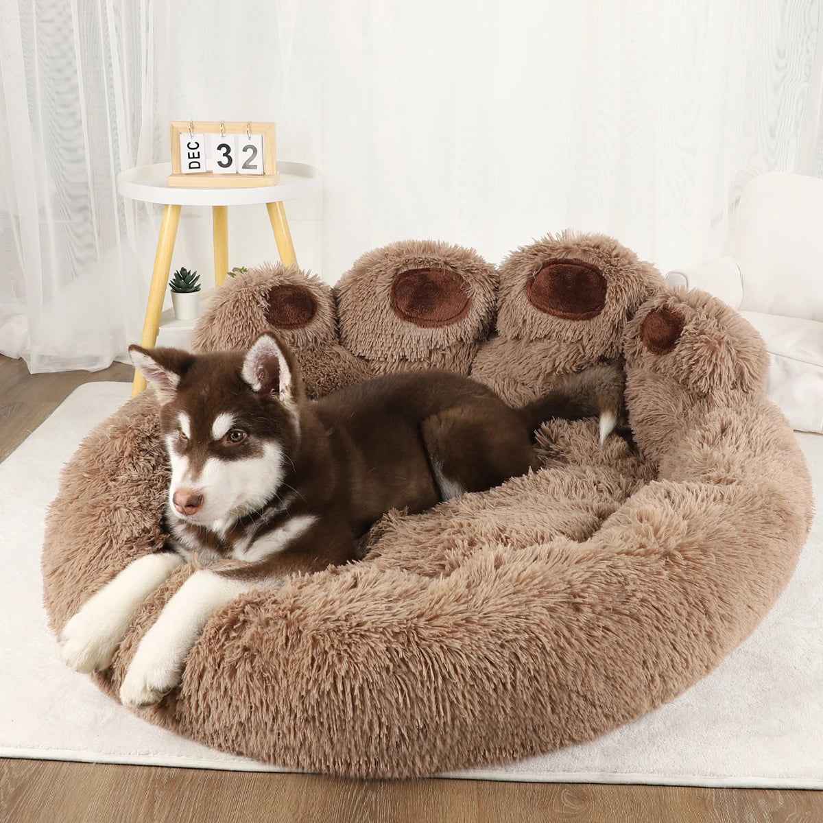 Plush Washable Warm Dog Sofa Bed: Cozy Comfort for Pets