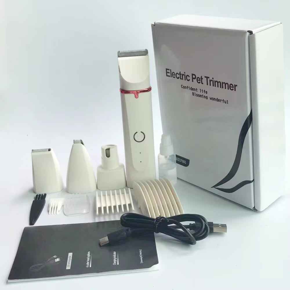 4 in 1 Pet Hair Trimmer Grooming Clippers & Nail Grinder