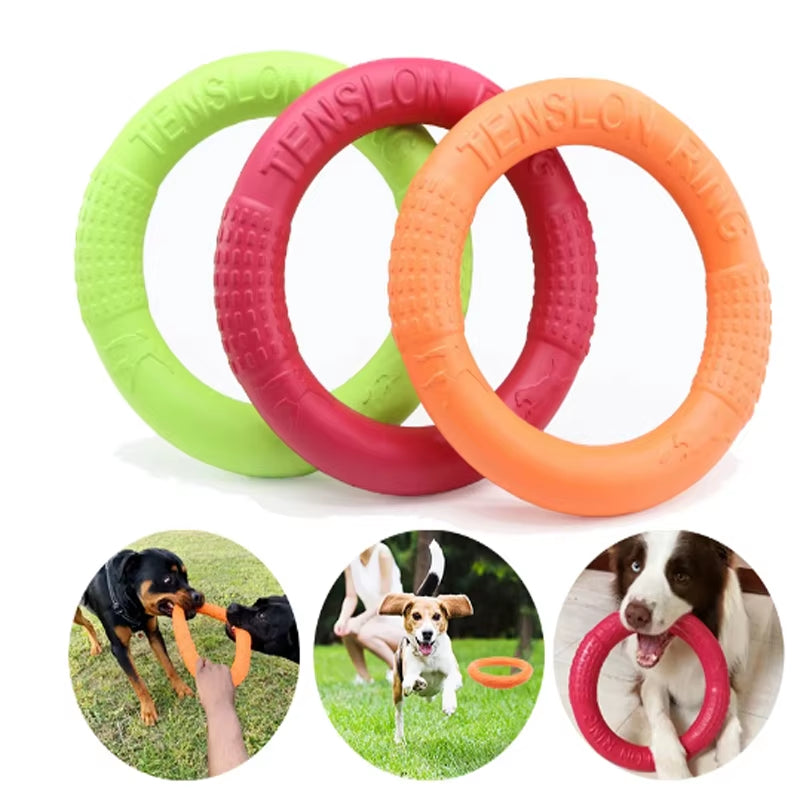 Durable Dog Training Flying Disk Toy - EVA Ring for Pets - HuckMB Pet Supply