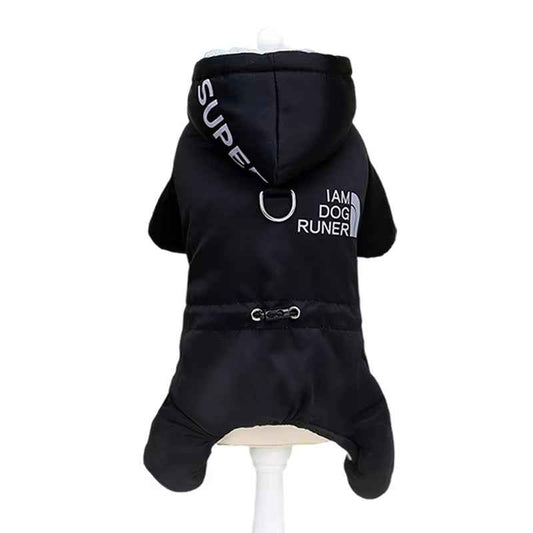 Winter Waterproof Dog Coat: Reflective Hoodie for Small Pets