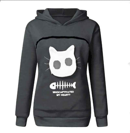 Cozy Cat Lover Hoodie with Pocket & Drop Shipping Benefits