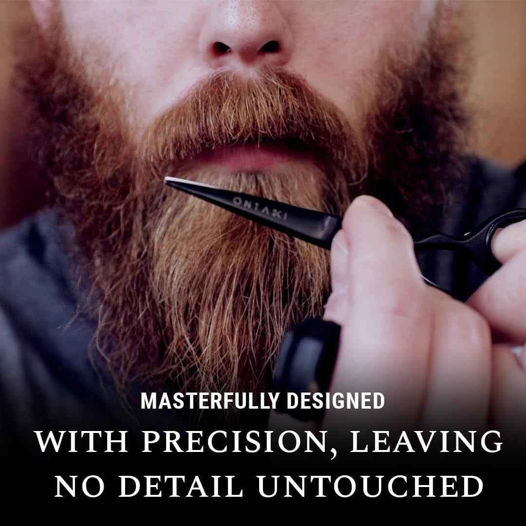 Japanese Steel Beard & Mustache Scissors - Precision Tool