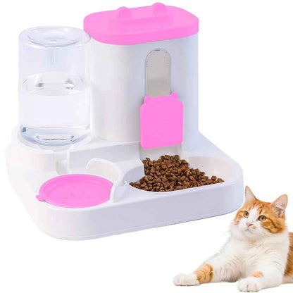 Automatic Cat Feeder and Water Dispenser Set