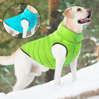 Reversible Winter Dog Jacket: Waterproof Coat for All Dogs - HuckMB Pet Supply
