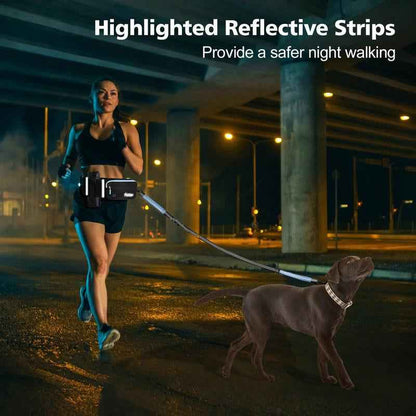 Hands-Free Dual Bungee Dog Leash: Walk Two Dogs Effortlessly