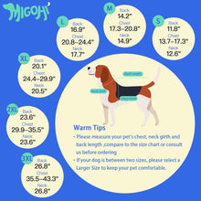 MIGOHI Warm Dog Coat Winter Dog Jacket,Waterproof Cold Weather Coats for Dogs,Fleece Jacket for Small Medium Large Dogs,Reflective Thick Fleece Vest with Leash Hole