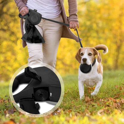 Multifunctional Pet Dog Leash with Bultin Water Bottle