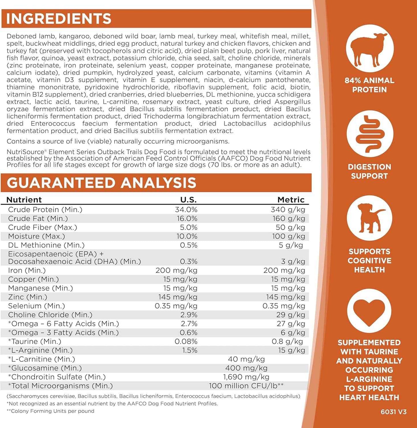 NutriSource Element Series Grain Inclusive Dry Dog Food