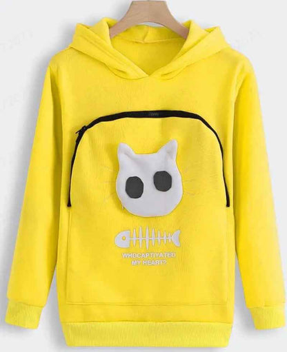 Cozy Cat Lover Hoodie with Pocket & Drop Shipping Benefits