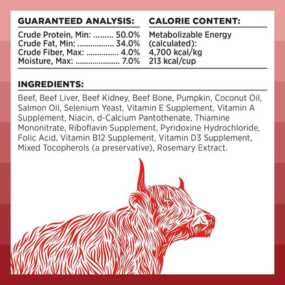 BIXBI Rawbble: 98% Beef Freeze Dried Dog Food, No Fillers - HuckMB Pet Supply