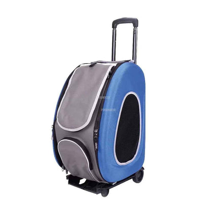 Foldable Pet Stroller Trolley Backpack
